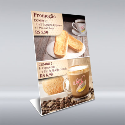 Placa de PVC para mesa (240 x 120 mm)