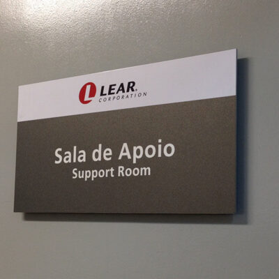 Placa de PVC 400 x 180 mm