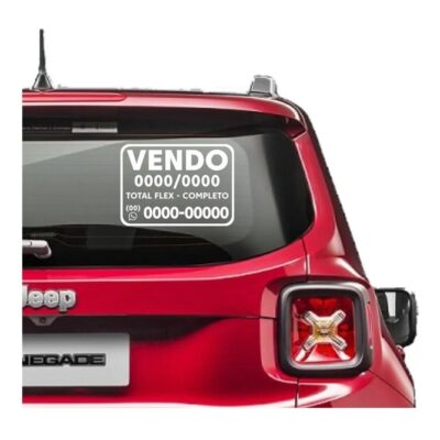 Adesivo vendo para carro
