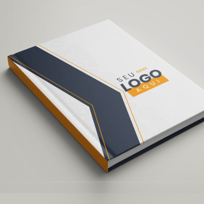 Agenda Personalizada com lombada quadrada