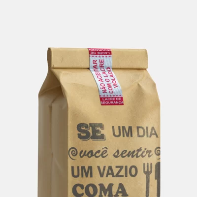 Adesivo lacre de segurança (90X45 mm) - 100unid